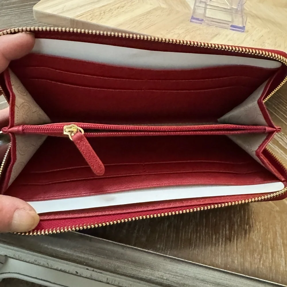 Michael Kors Red Patent Satchel with Matching Wallet